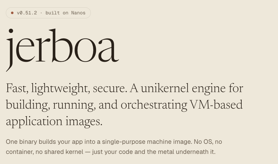 Jerboa | Unikernel Engine